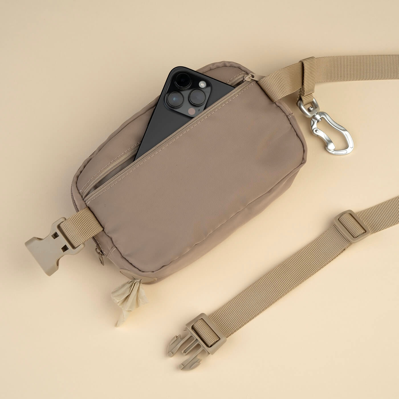 Beige Stash Bag