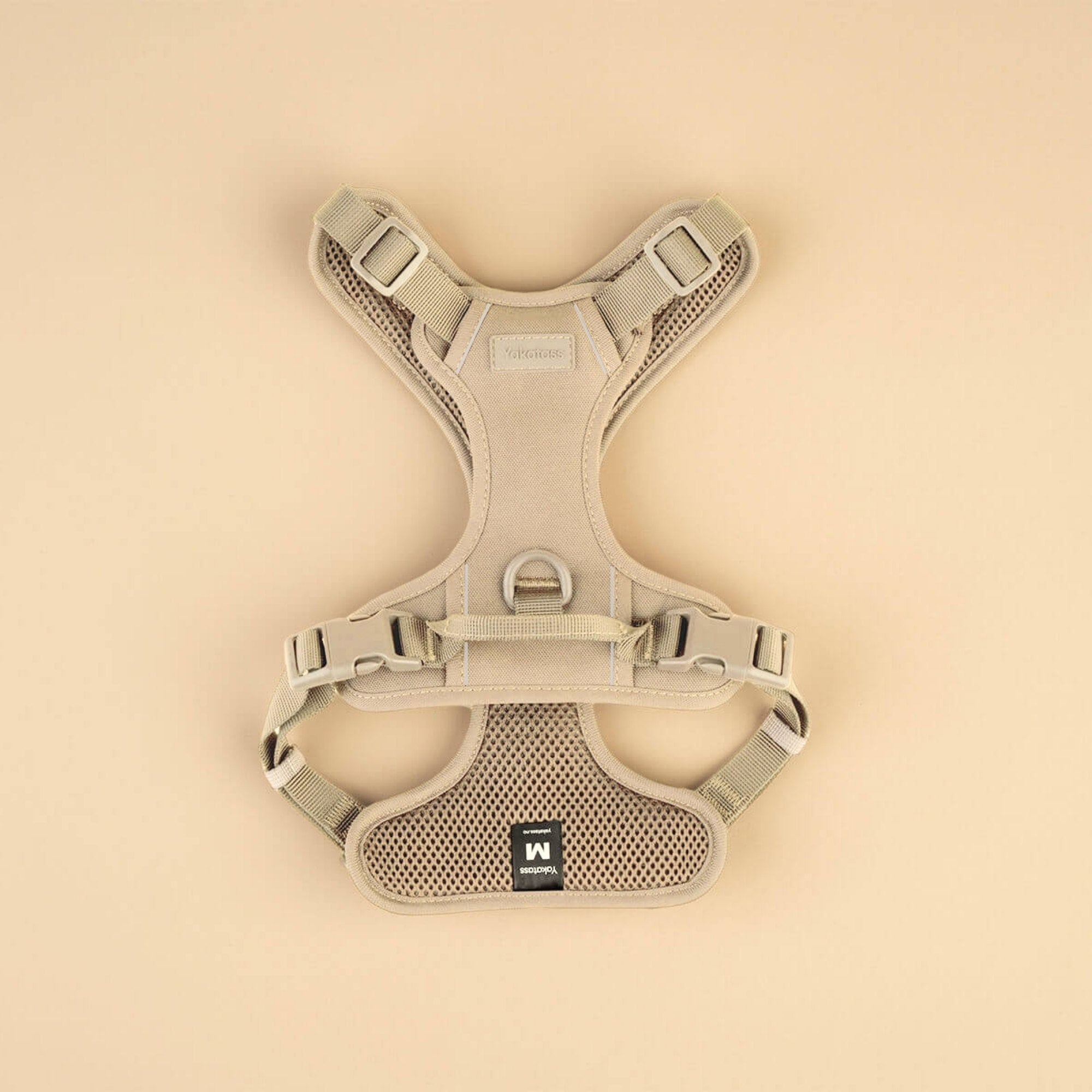 beige hundesele fra yakatass